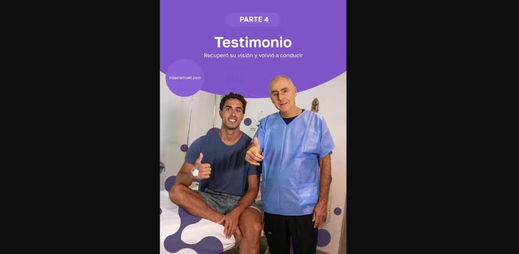 Recuperó su visión y volvió a conducir